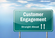 Highway Signpost "Customer Engagement"