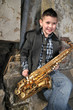 Photo: Saxophonist on the old town Saxophonist on the old town