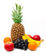 Foto: Assortment of exotic fruits isolated Assortment of exotic fruits isolated