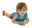 cute little boy, isolated on white