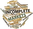 Word cloud for Incomplete markets