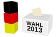 Deutschland Wahlurne 2013