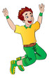Man Celebrating Victory, illustration