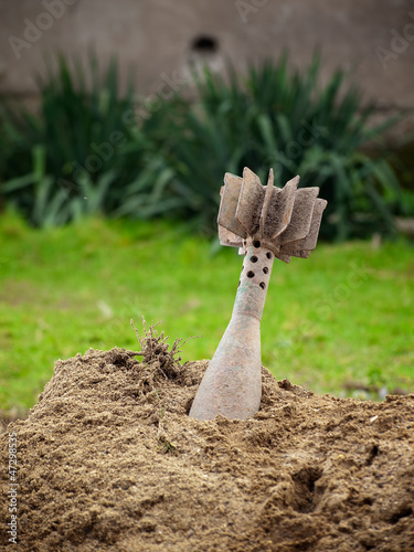 Photo: Unexploded grenade Unexploded grenade