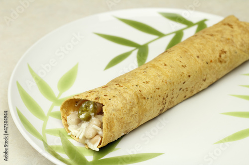 Photo: Healthy Burrito on a Plate Healthy Burrito on a Plate