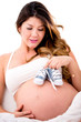 Pregnant woman expeting a boy