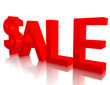 3d Render of the Word Sale