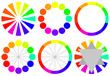 Vector: Set of Color Wheels Set of Color Wheels