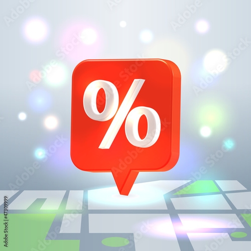 Vector: Holiday festive sale badge over block street map Holiday festive sale badge over block street map