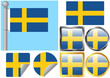 Vector: Flag Set Sweden Flag Set Sweden