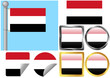Vector: Flag Set Yemen Flag Set Yemen