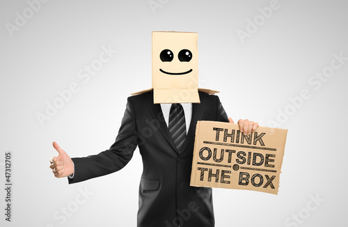 Photo: happy box on head happy box on head