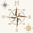 Faded Compass Rose