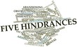 Word cloud for Five hindrances