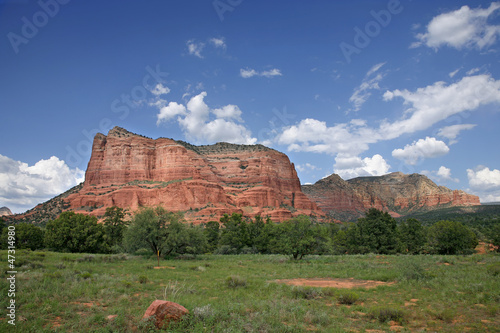 Photo: Storm forming over red rock country Sedona, Arizona, USA - Lands Storm forming over red rock country Sedona, Arizona, USA - Lands