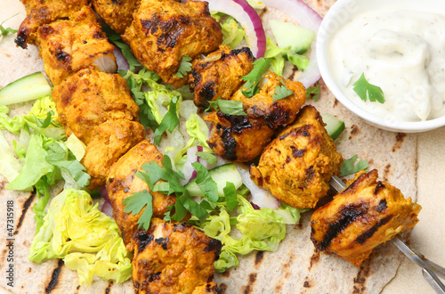Photo: Chicken Tikka Chapatti Wrap Chicken Tikka Chapatti Wrap