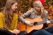 Sing a song with the guitar