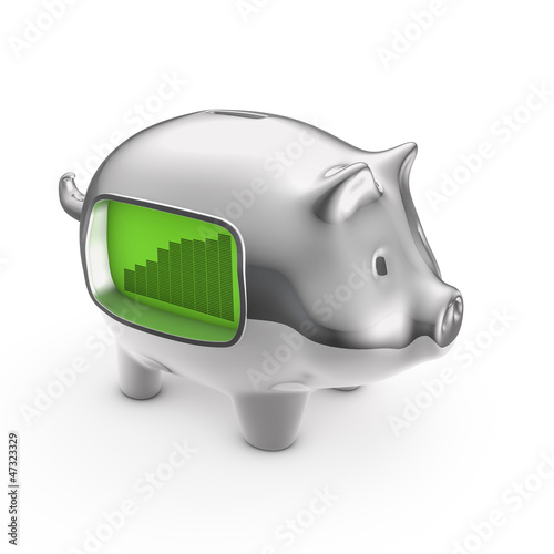 Illustration: LCD piggybank LCD piggybank