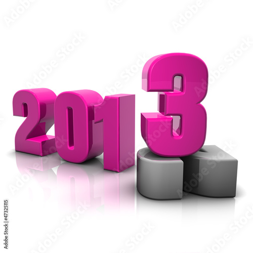 Illustration: 2013 new year 2013 new year