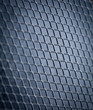 Photo: Metal grid on blue background Metal grid on blue background