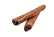 Photo: cinnamon sticks close-up isolated on white background cinnamon sticks close-up isolated on white background