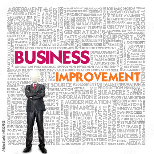 Illustration: Business word cloud for business and finance concept, Business I Business word cloud for business and finance concept, Business I