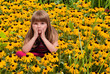 Photo: Girl in Blackeyed Susans Girl in Blackeyed Susans