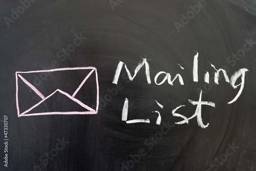 Photo: Mailing list Mailing list