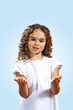 portrait of a cute little girl