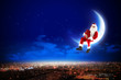 Santa on the moon