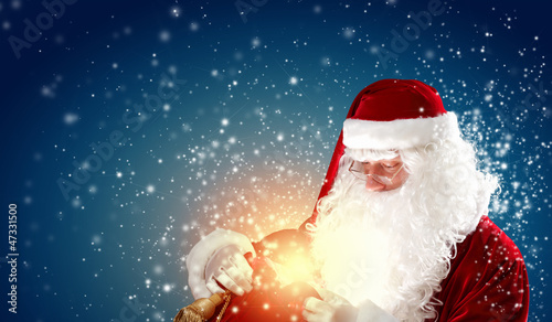 Photo: santa with a sack santa with a sack