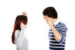 Young couple arguing
