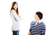 Young couple arguing