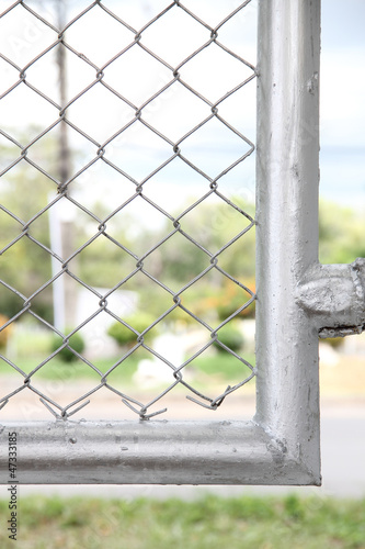 Photo: Edge of wire fence Edge of wire fence