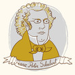 Vektor: Portrait OF Franz Peter Schubert. Portrait OF Franz Peter Schubert.