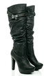 Female leather boots