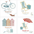 Summer beach card