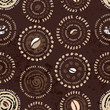 Vector: coffee circles pattern coffee circles pattern