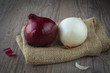 Red and white onions