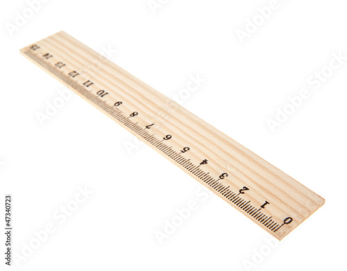 Photo: Measuring wooden ruler Measuring wooden ruler