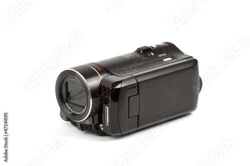 Photo: high-definition camcorder isolated on white high-definition camcorder isolated on white