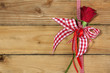 Decoration on wooden background