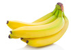 Bunch of ripe banana fruits isolated on white