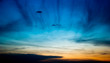 dark evening sky with clouds after sunset