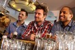 Friends having a drink at bar counter