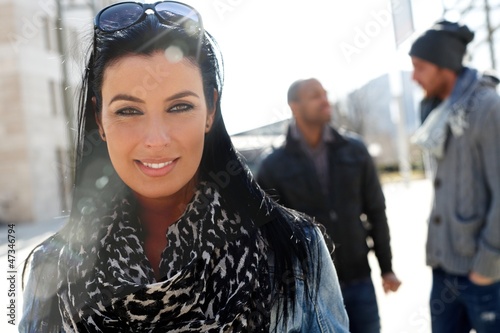 Photo: Young woman in sunshine Young woman in sunshine