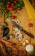 Photo: Seafood meal preparation process Seafood meal preparation process