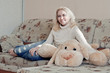 woman on couch