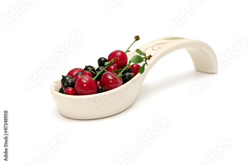 Photo: fruit bowl isolated on white background fruit bowl isolated on white background
