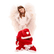 Weihnachtsengel und beleidigter Weihnachtsmann